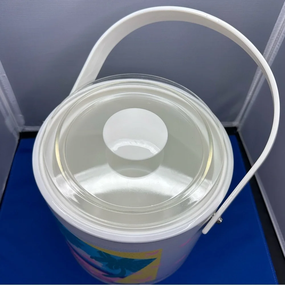 Vintage Georges Briard Retro 80s Beach Ice Bucket - Picture 6 of 10